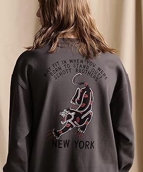 Amazon.co.jp: [Schott] CREW SWEAT KISS PANTHER/クルーネック